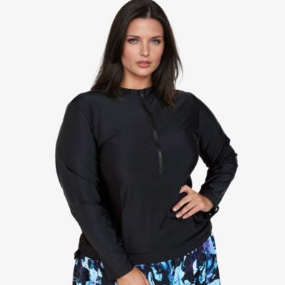 Женский купальный топ Calypsa Plus Size Half-Zip Nora