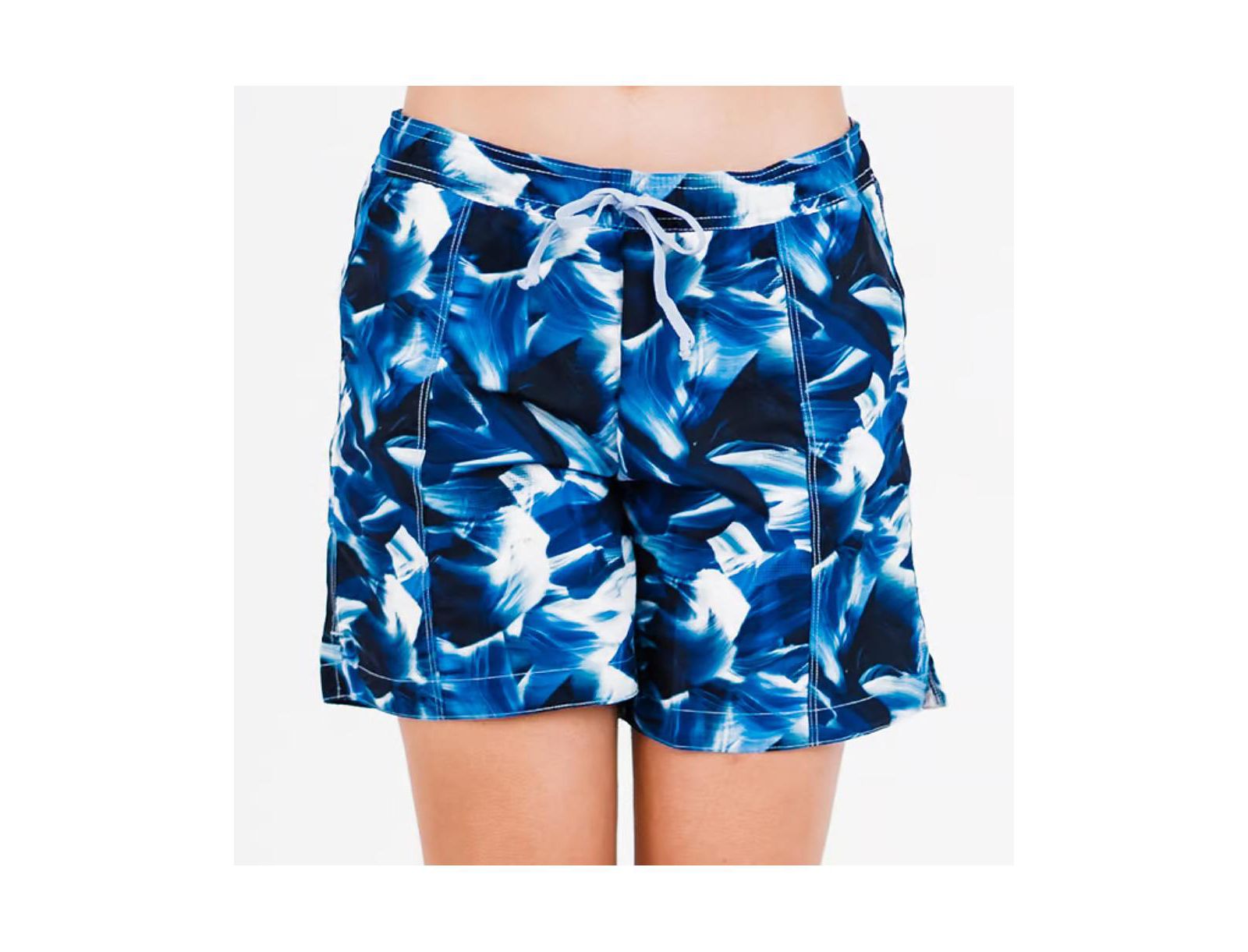 Calypsa Plus Size Chlorine Resistant 7" Board Shorts