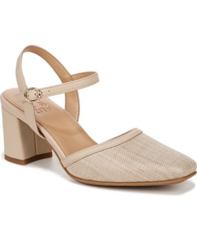 Naturalizer Women's Wave Square Toe Ankle Strap Pumps