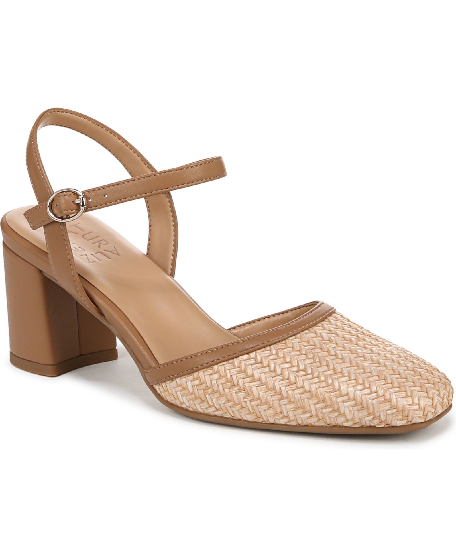 Женские туфли-лодочки Naturalizer Women's Wave Square Toe Ankle Strap Pumps