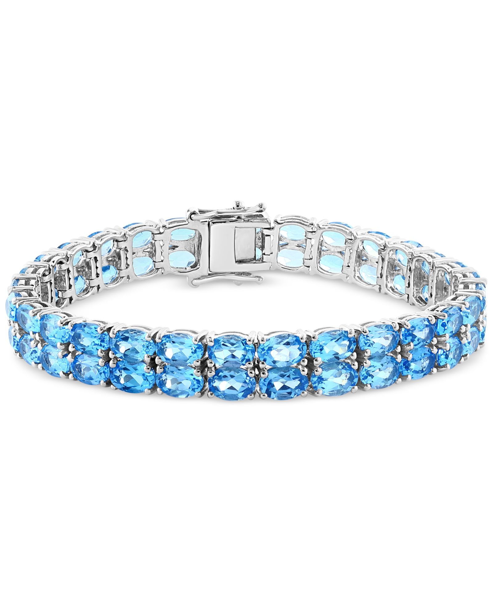Браслет EFFY Amethyst Tennis из стерлингового серебра (25-1/3 ct. t.w.)