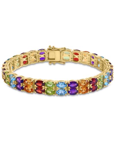 Браслет EFFY Amethyst Tennis из стерлингового серебра (25-1/3 ct. t.w.)