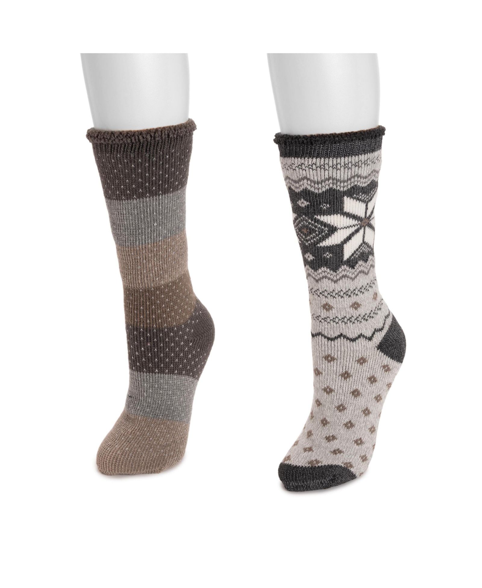 MUK LUKS Women's Tall Heat Retainers (2 Pair Pack)