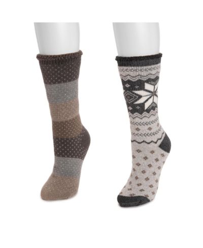 Женские носки MUK LUKS Women's Tall Heat Retainers (2 пары)