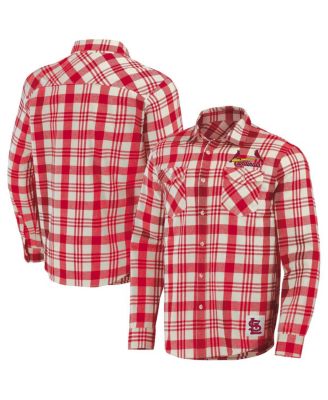Мужская фланелевая рубашка в клетку Fanatics Darius Rucker Collection St. Louis Cardinals, красная