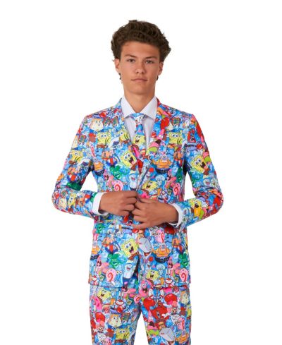 Костюм OppoSuits SpongeBob для мальчиков, включая пиджак и брюки