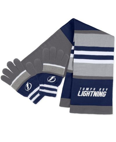 Женский комплект из перчаток и шарфа WEAR by Erin Andrews Tampa Bay Lightning в полоску