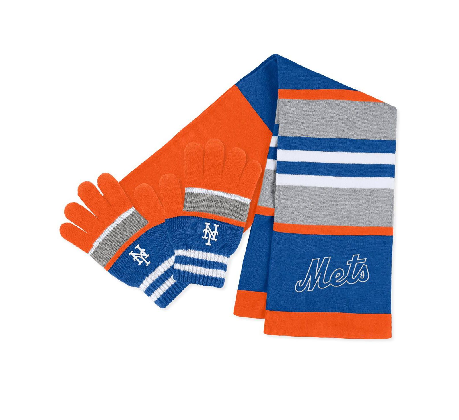 Женский набор WEAR by Erin Andrews New York Mets: перчатки и шарф