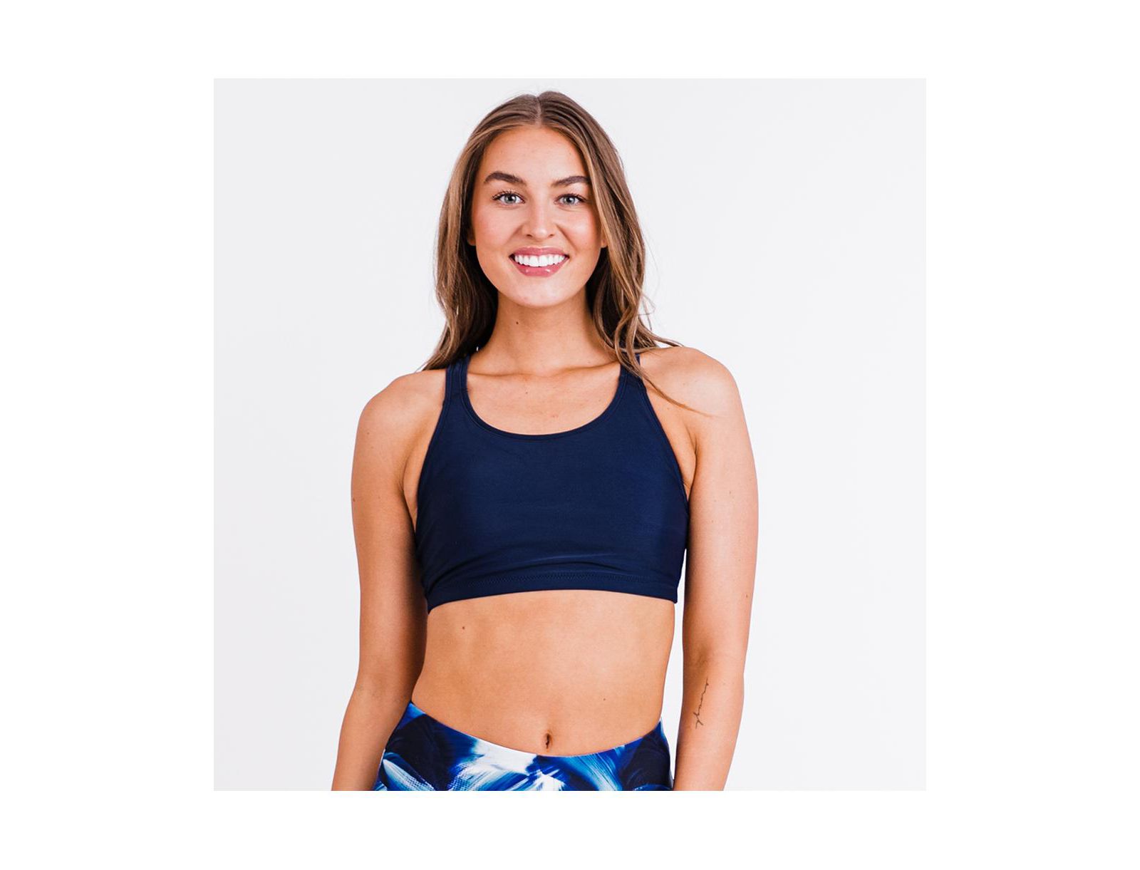 Calypsa Women's Racerback Swim Bra with Removable Cups