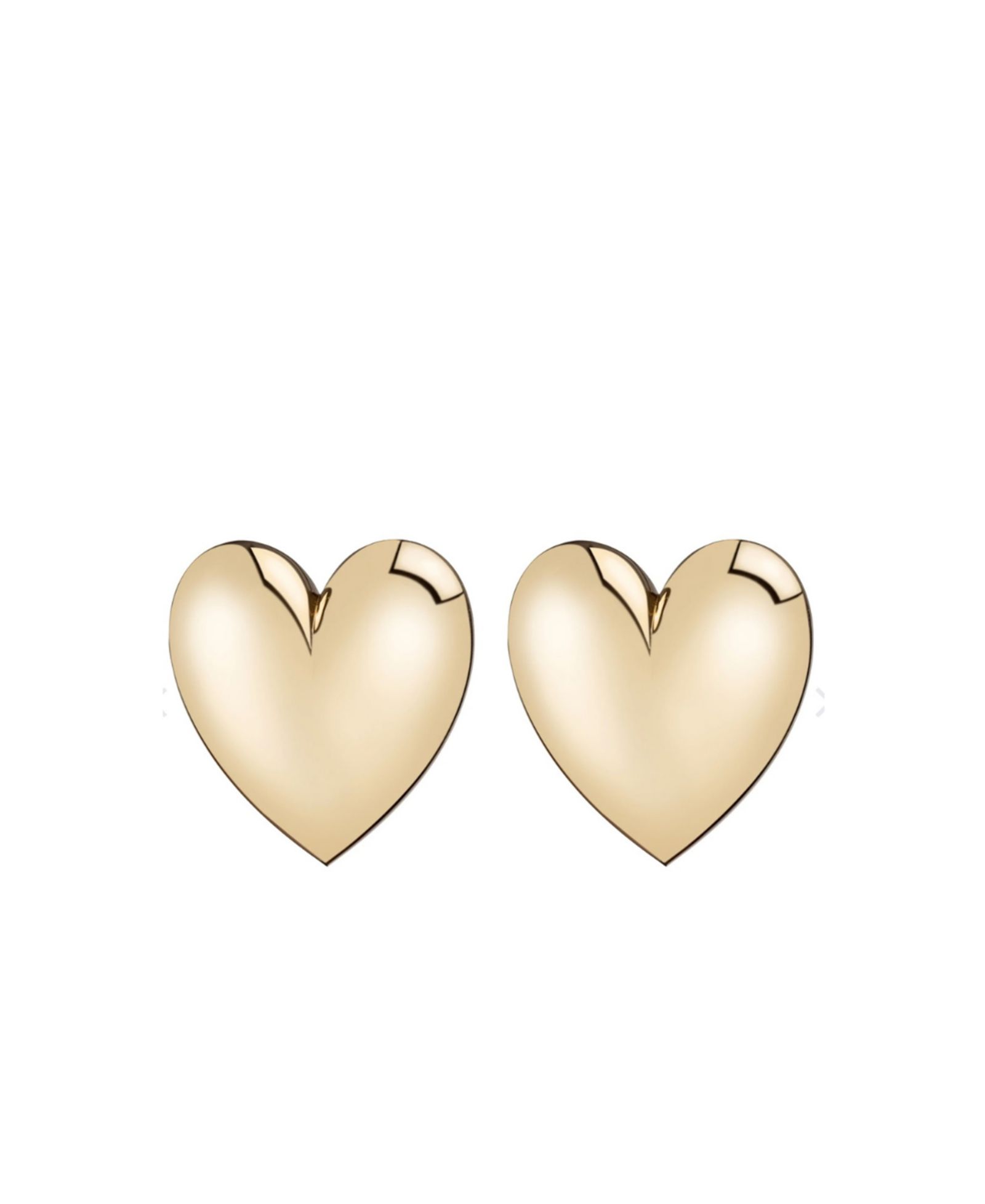 Accessory Concierge Gold-Tone Puff Heart Earrings