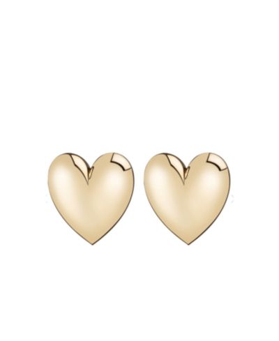 Accessory Concierge Gold-Tone Puff Heart Earrings