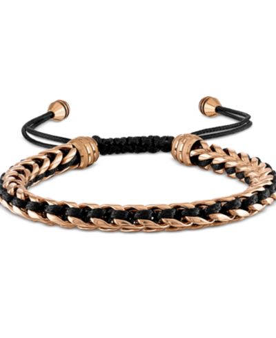 Bulova браслет со вставками из нержавеющей стали Rose Gold-Tone