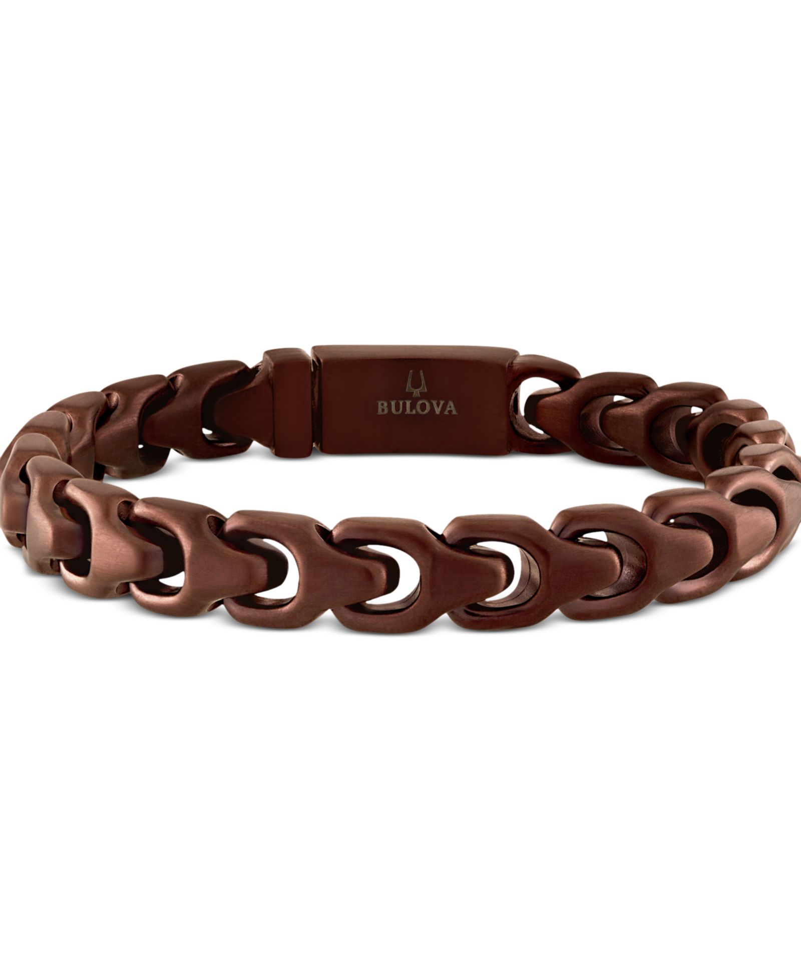 Bulova Brown-Tone IP Stainless Steel Link Bracelet