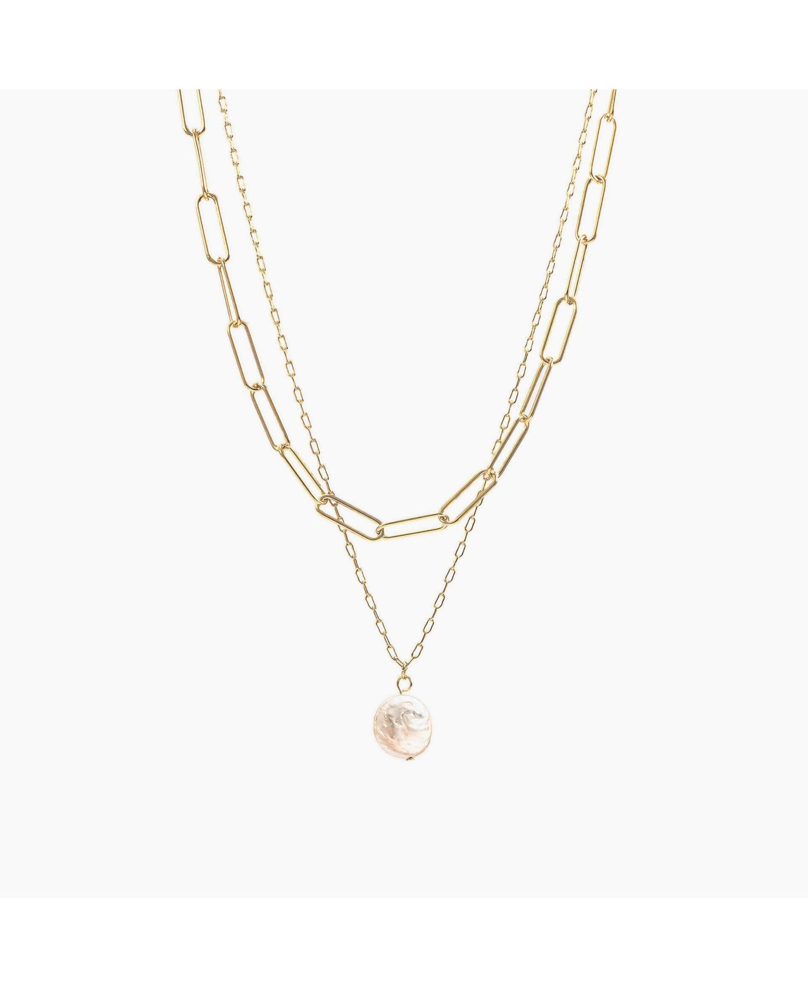 Многослойная цепочка Bearfruit Jewelry 14k Gold Plated Donda