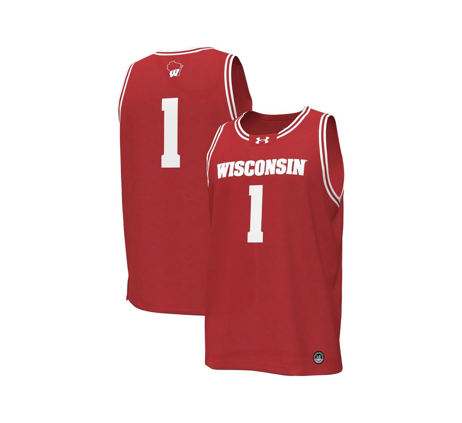 Мужская джерси Under Armour Wisconsin Badgers Replica Basketball