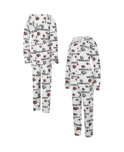 Худи Women's Concepts Sport Cream Cincinnati Bengals Docket Full-Zip Union Suit