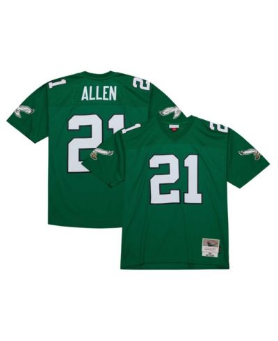 Мужская джерси Mitchell & Ness Eric Allen Kelly Green Philadelphia Eagles Legacy Replica