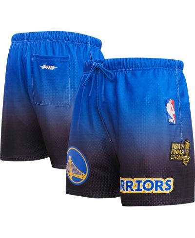 Мужские шорты Pro Standard Royal, Black Golden State Warriors Ombre Mesh Shorts