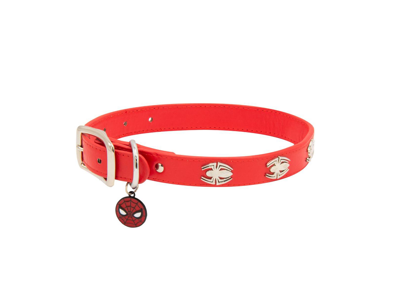 DC Comics Pet Collar, Faux Leather Dog Collar, Spider Man