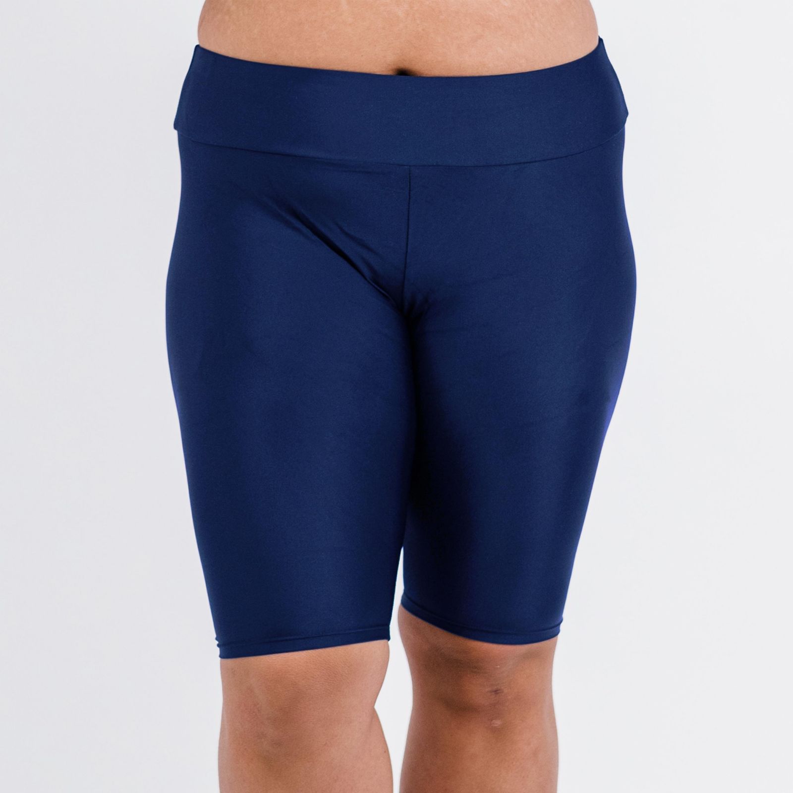 Женские плавательные шорты Calypsa Plus Size Chlorine Resistant High Waisted Long Bike