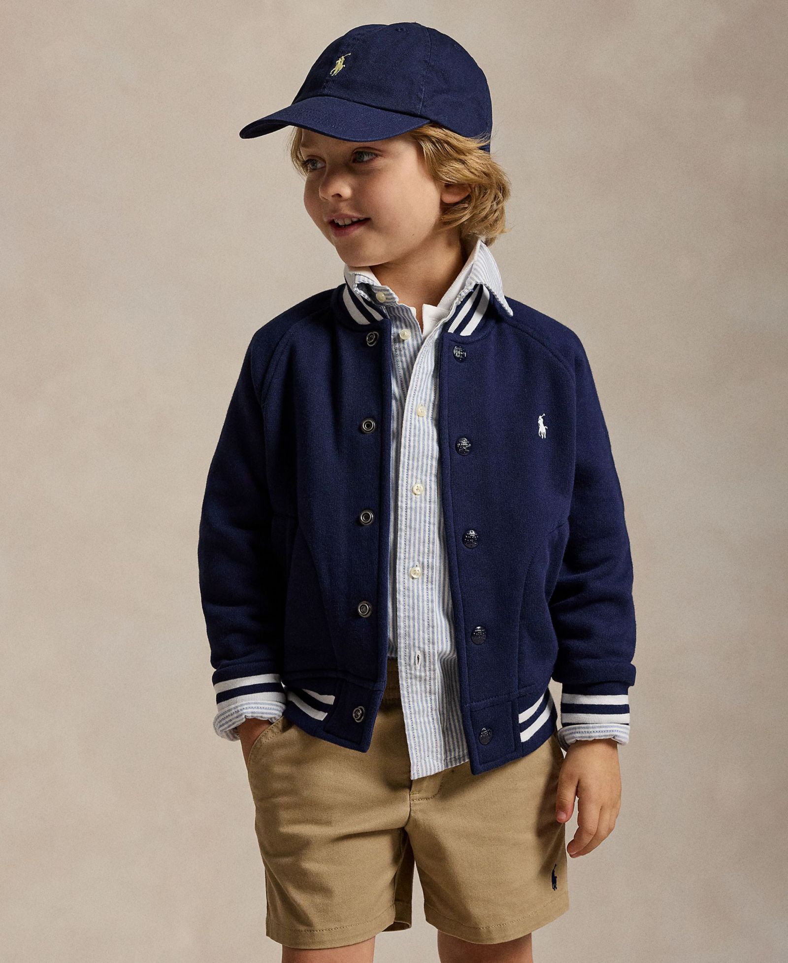 Polo Ralph Lauren детская флисовая куртка Baseball, 2-7