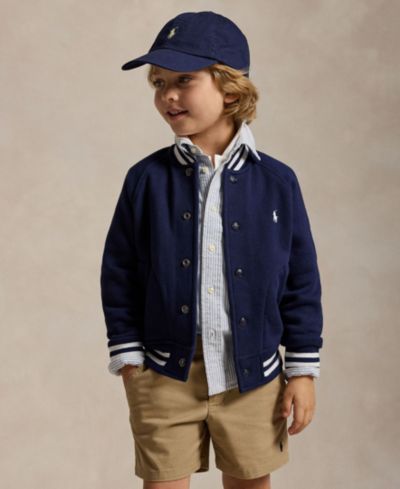 Polo Ralph Lauren Boys 2-7 Fleece Baseball Jacket