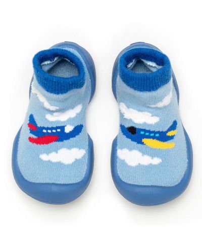 Детские носочки-обувь Komuello Infant Boy First Walk Aeroplane