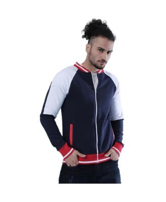Мужская куртка Campus Sutra Multicolor Zip-Front с рукавами Raglan