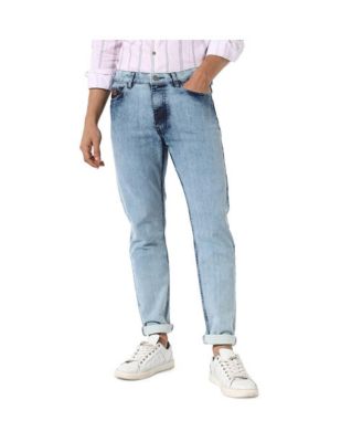 Campus Sutra Men's Light-Wash Skinny Fit Denim Jeans