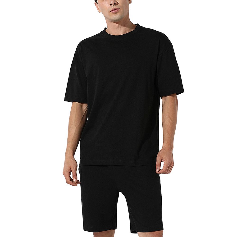 Мужской повседневный комплект Campus Sutra Oversized Solid Black