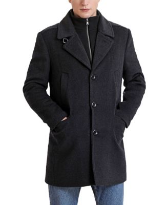 BGSD Men Steven Wool Blend Bibbed Walking Coat
