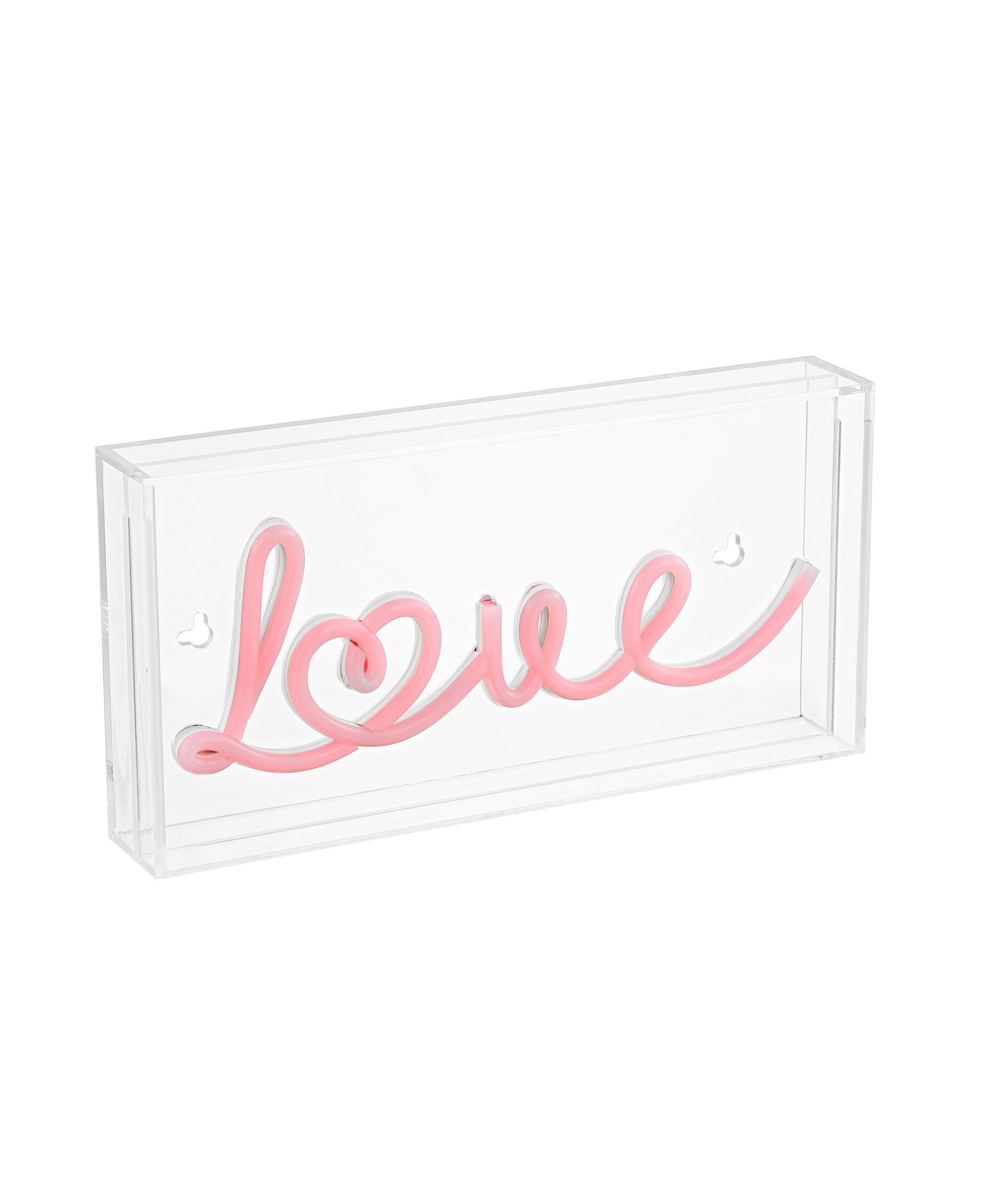 Декоративный акцент Jonathan Y Love Contemporary Glam Acrylic Box USB Operated LED Neon Light