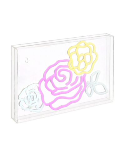 Декоративный LED неоновый светильник Jonathan Y Crowd Of Roses, акриловый бокс