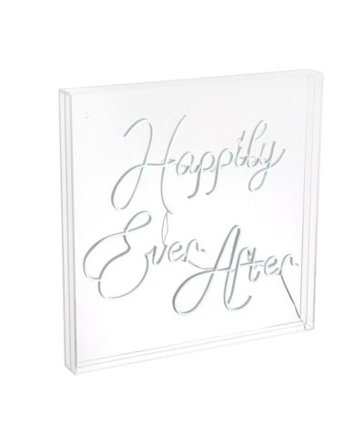 Светодиодный неоновый светильник Jonathan Y Happily Ever After Square Contemporary Glam Acrylic Box USB