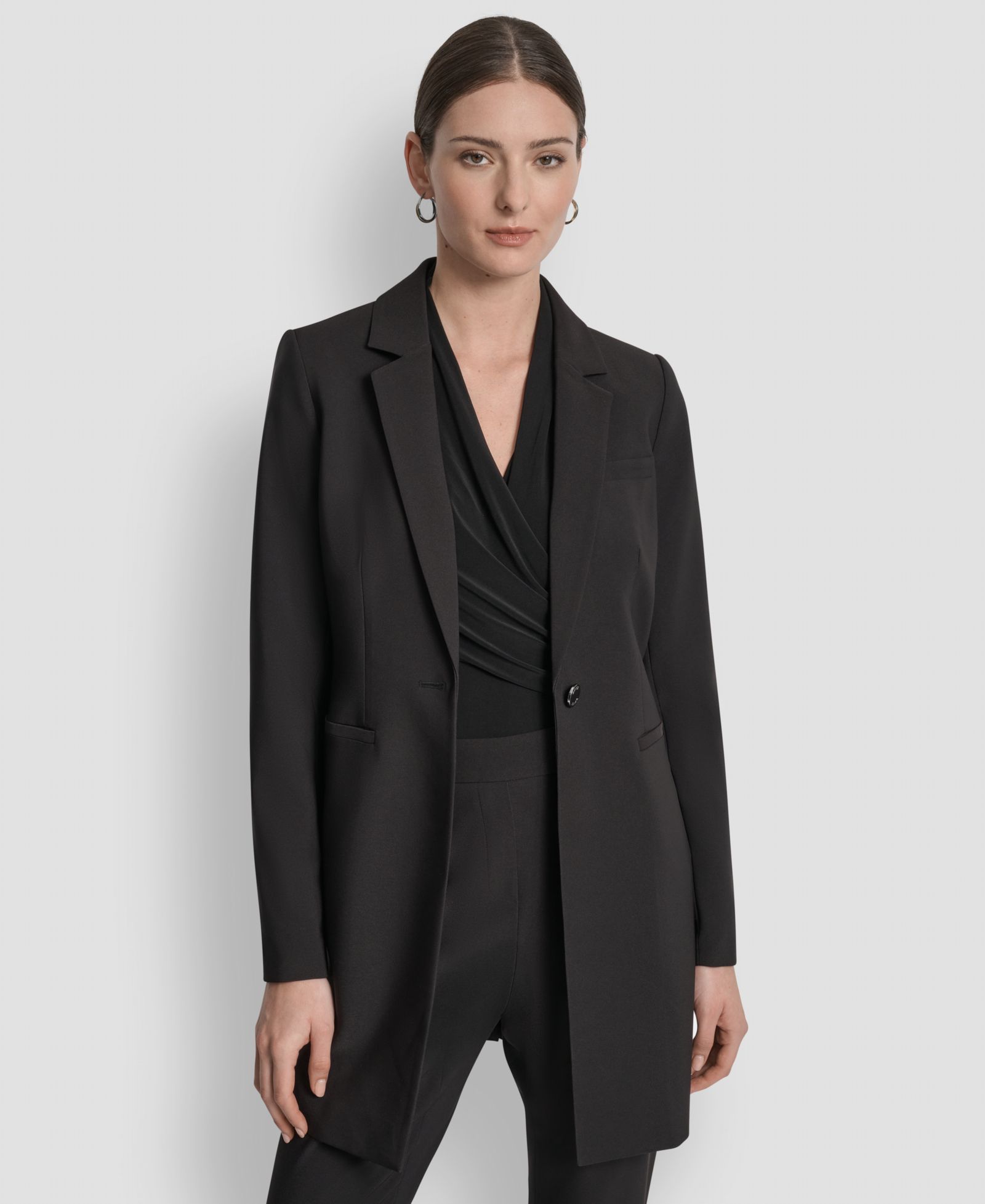 Женский блейзер DKNY Single-Button Long-Sleeve