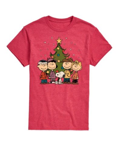 AIRWAVES Men's Snoopy Peanuts Holidays Short Sleeve T-shirt
