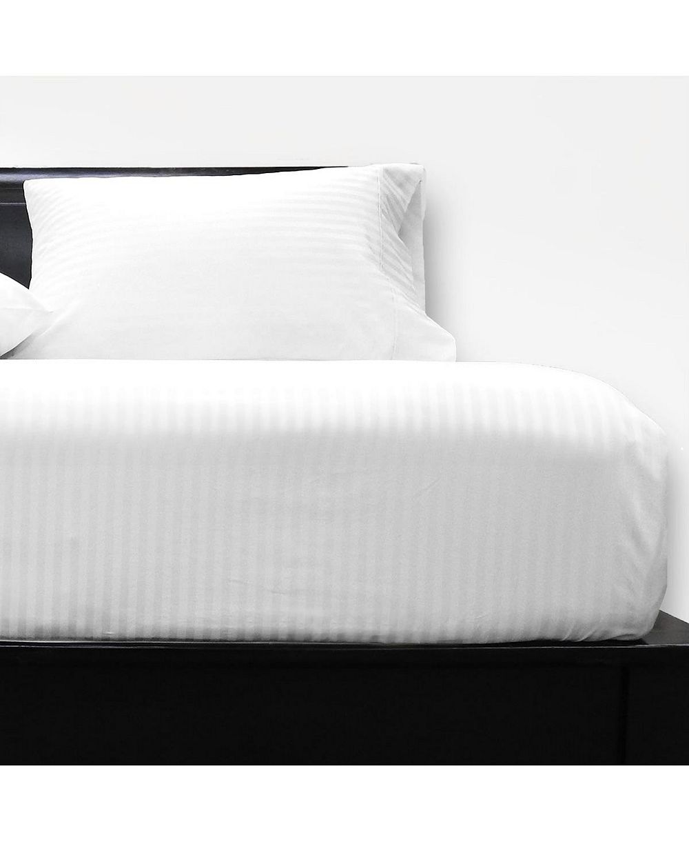 Egyptian Linens Комплект простыней Damask Stripe, Queen, Low Profile (7-10 inches)