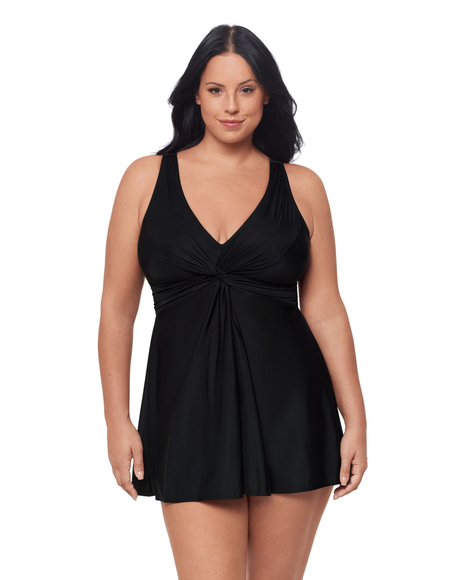 Miraclesuit Plus Size Must Haves Marais Tummy Control Swim Dress