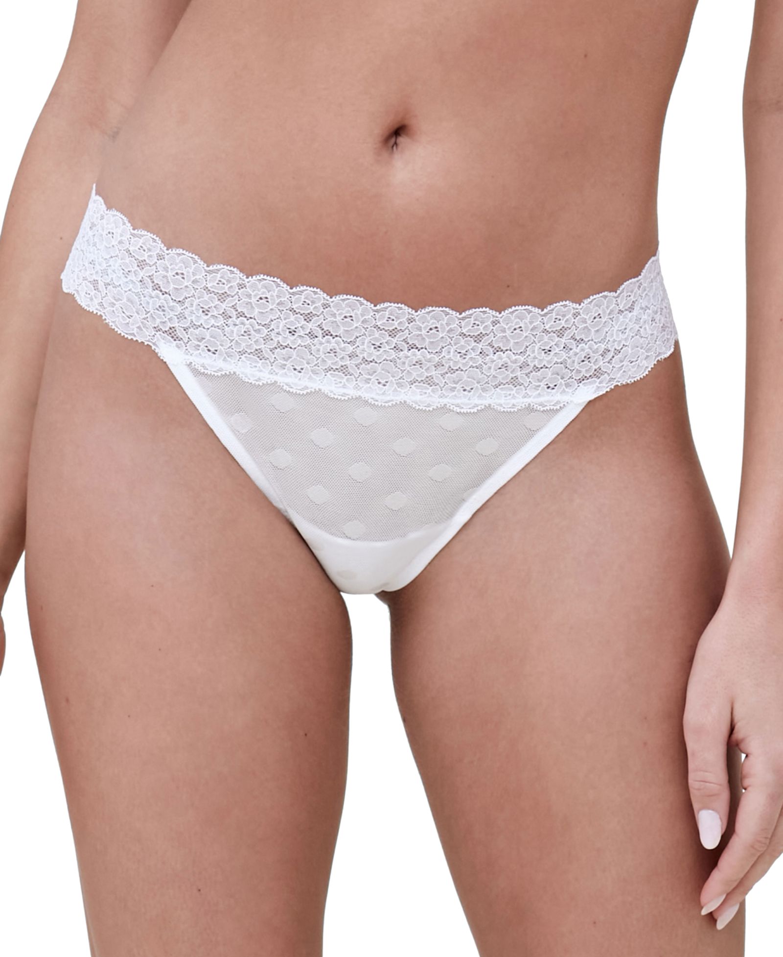 Skarlett Blue Женские кружевные стринги Dare Dot Mesh Lace