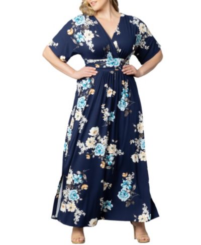 Kiyonna Платье макси с рукавами кимоно Vienna Plus Size