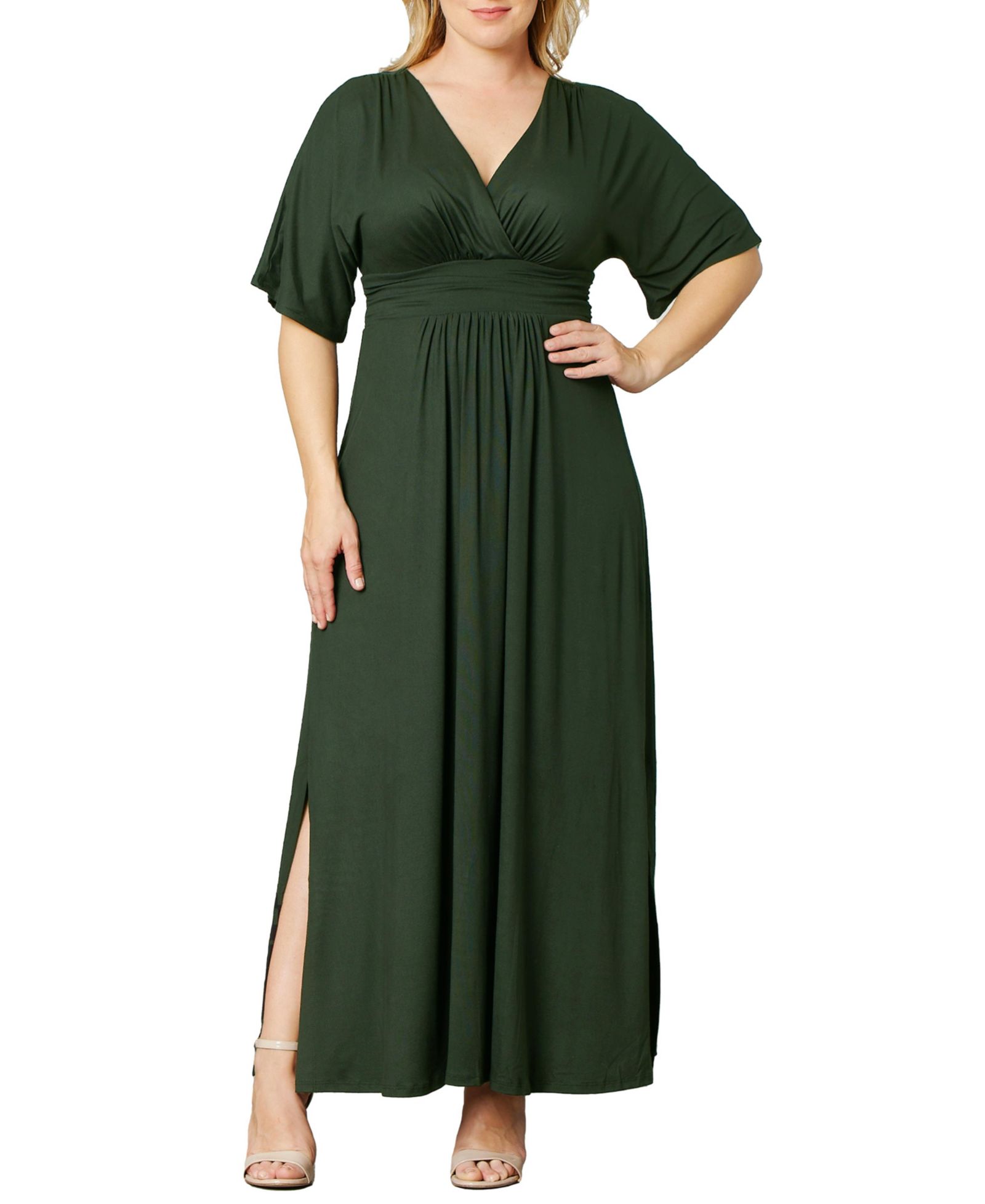 Kiyonna Платье макси с рукавами кимоно Vienna Plus Size