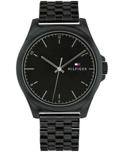 Tommy Hilfiger Мужские часы Quartz Black Stainless Steel Watch 42mm