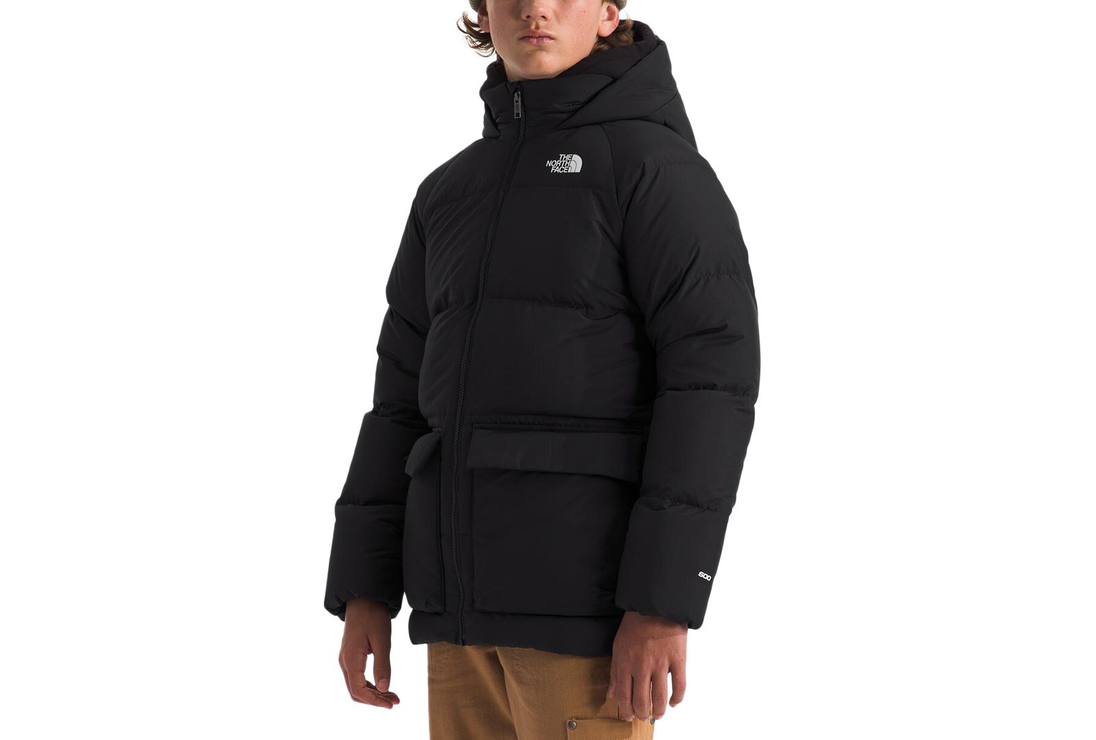 The North Face Big Boys North Quilted Fleece-Lined Full-Zip Hooded Short Down Parka