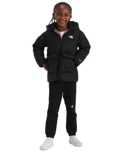 The North Face парка для малышей и маленьких девочек North Quilted Fleece-Lined Full-Zip Hooded Down