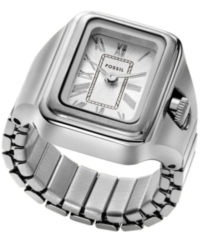 Часы Fossil Women's Raquel Two-Hand Silver-Tone Stainless Steel, 14mm
