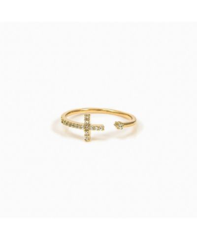 Кольцо 14k Gold Plated Cross Ring Faith Jewelry Dainty Trendy Everyday