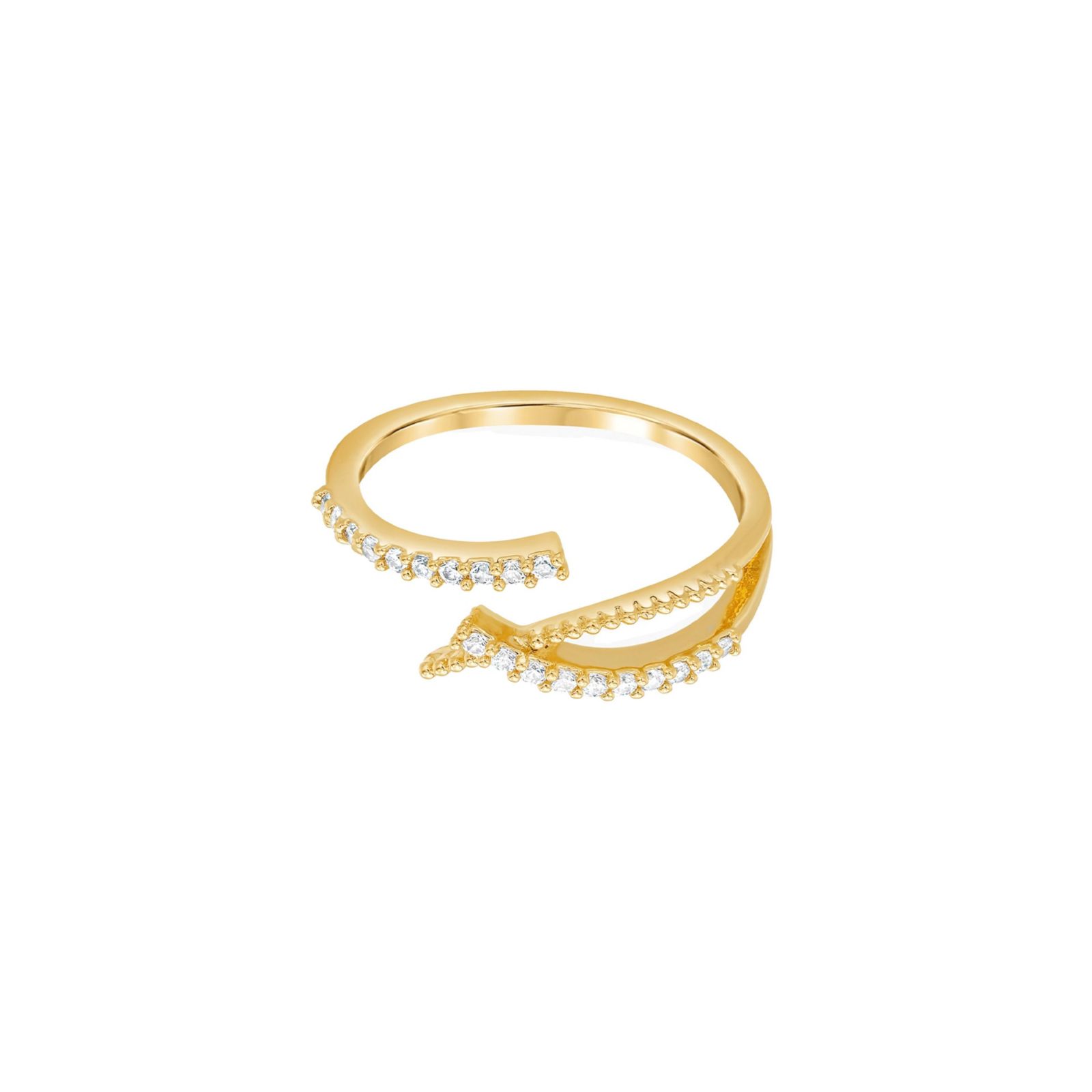 Bearfruit Jewelry Кольцо Cecilia с позолотой 14k