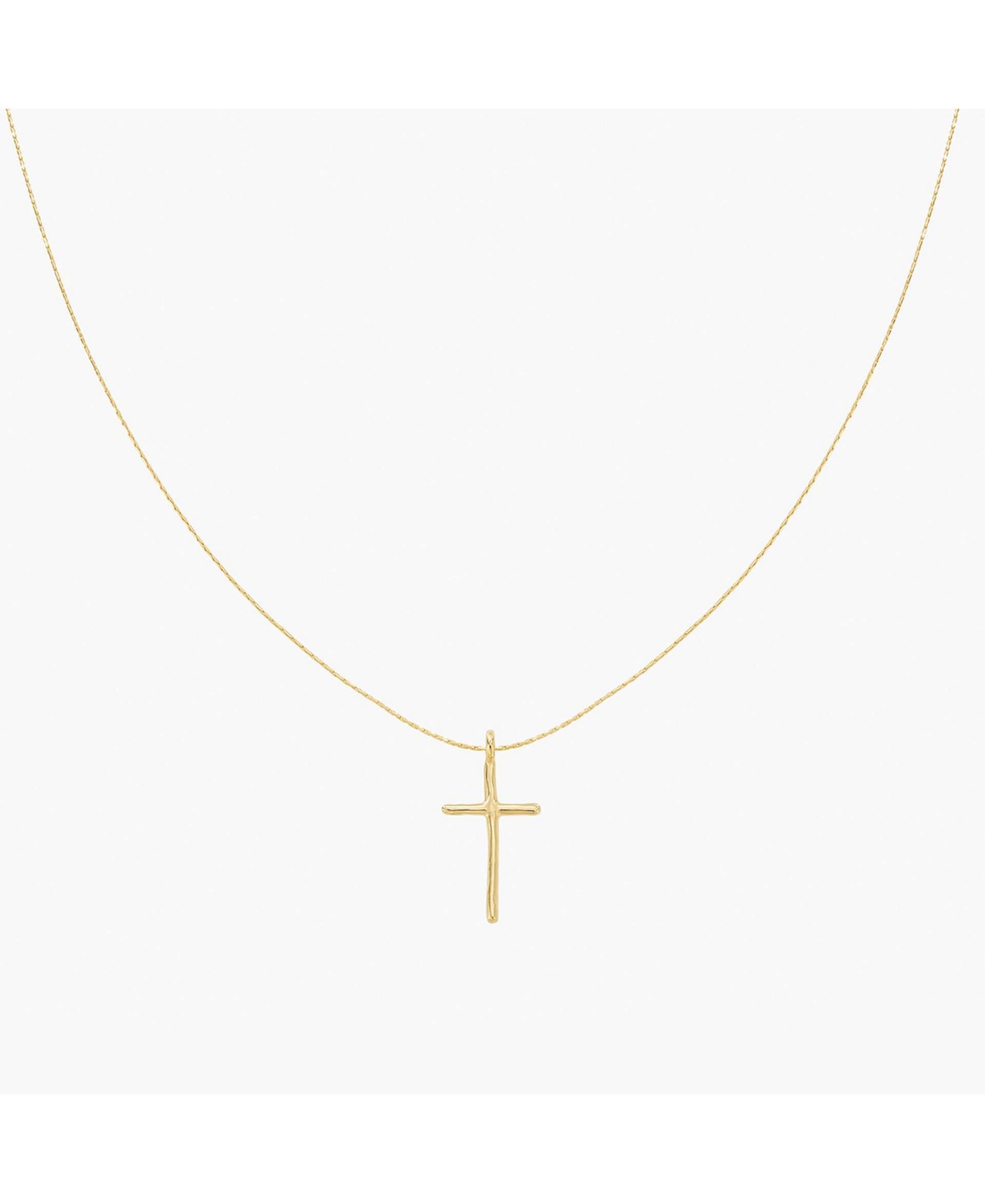 Ожерелье Bearfruit Jewelry Sterling Silver 18k Gold Plated Ariel Cross Daily Faith