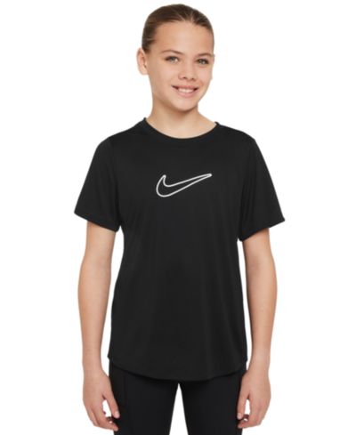 Nike Big Girls' One Fitted Dri-FIT Short-Sleeve Top