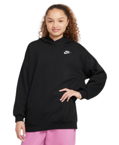 Nike Girls' 7-16 Sportswear Club Fleece Oversized-Fit Hoodie